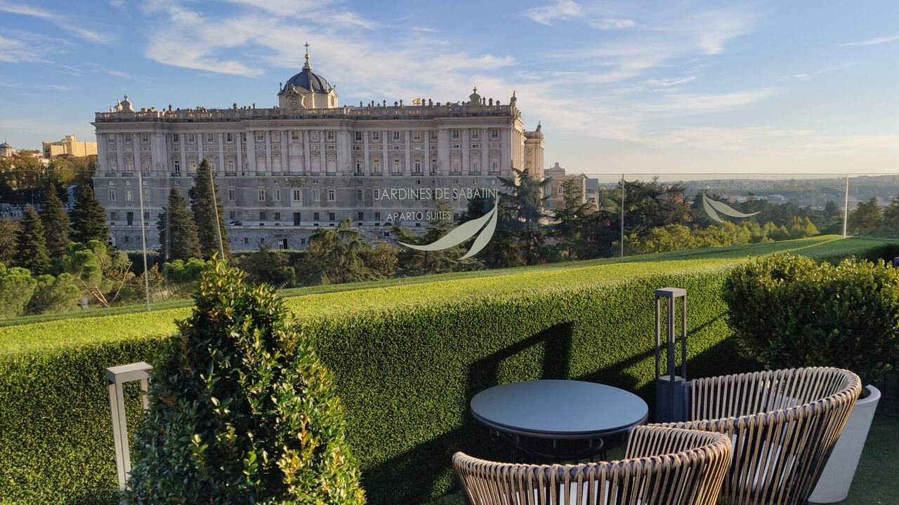 Ausblick von der „Terraza de Sabatini“, Madrid