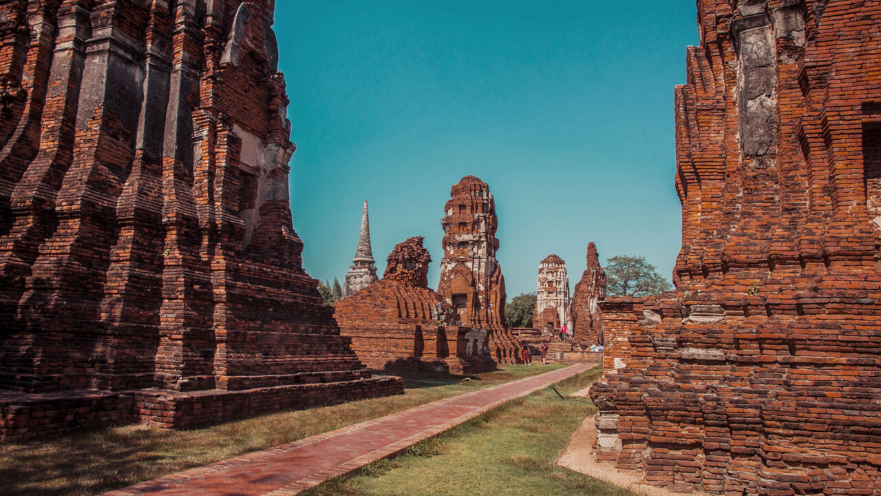 Thailand, Provinzhauptstadt Ayutthaya und Tempel