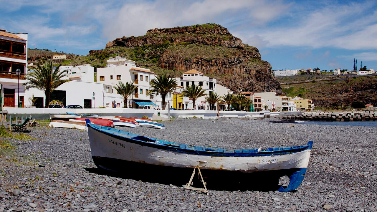 Blick auf die Playa de Santiago