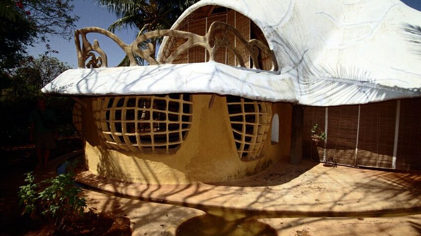 Ein Wohnhaus in Auroville