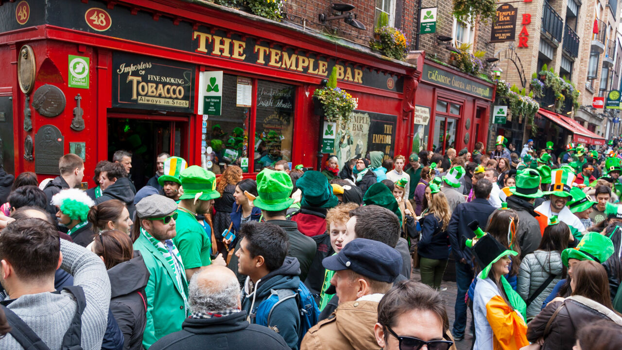 St. Patrick's Day in Temple Bar, Dublin