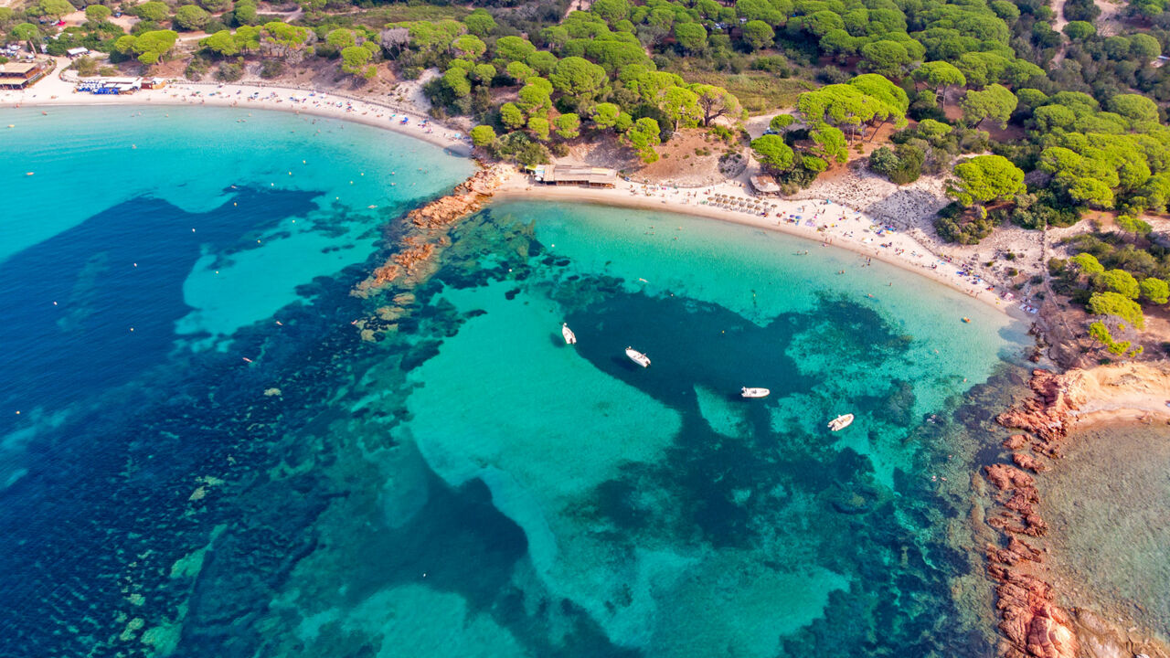 Die Bucht von Palombaggia auf Korsika