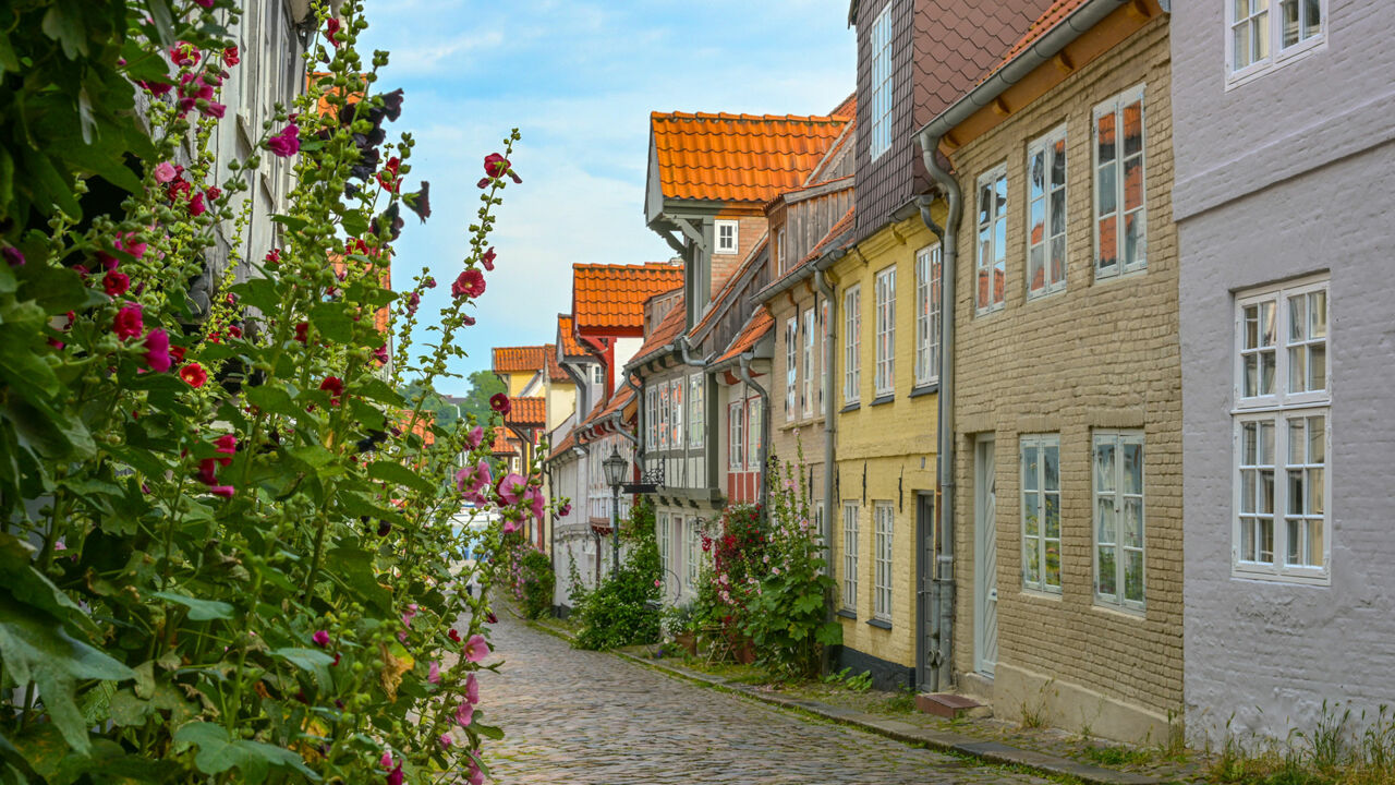 Gasse in Flensburg, Altstadt