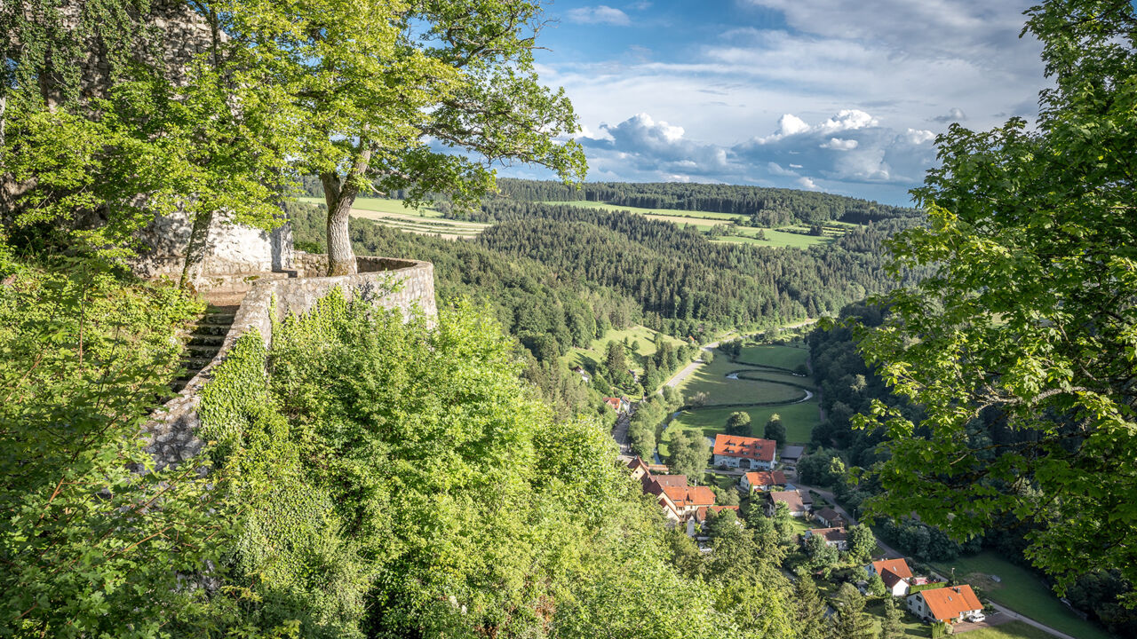 Großes Lautertal von oben