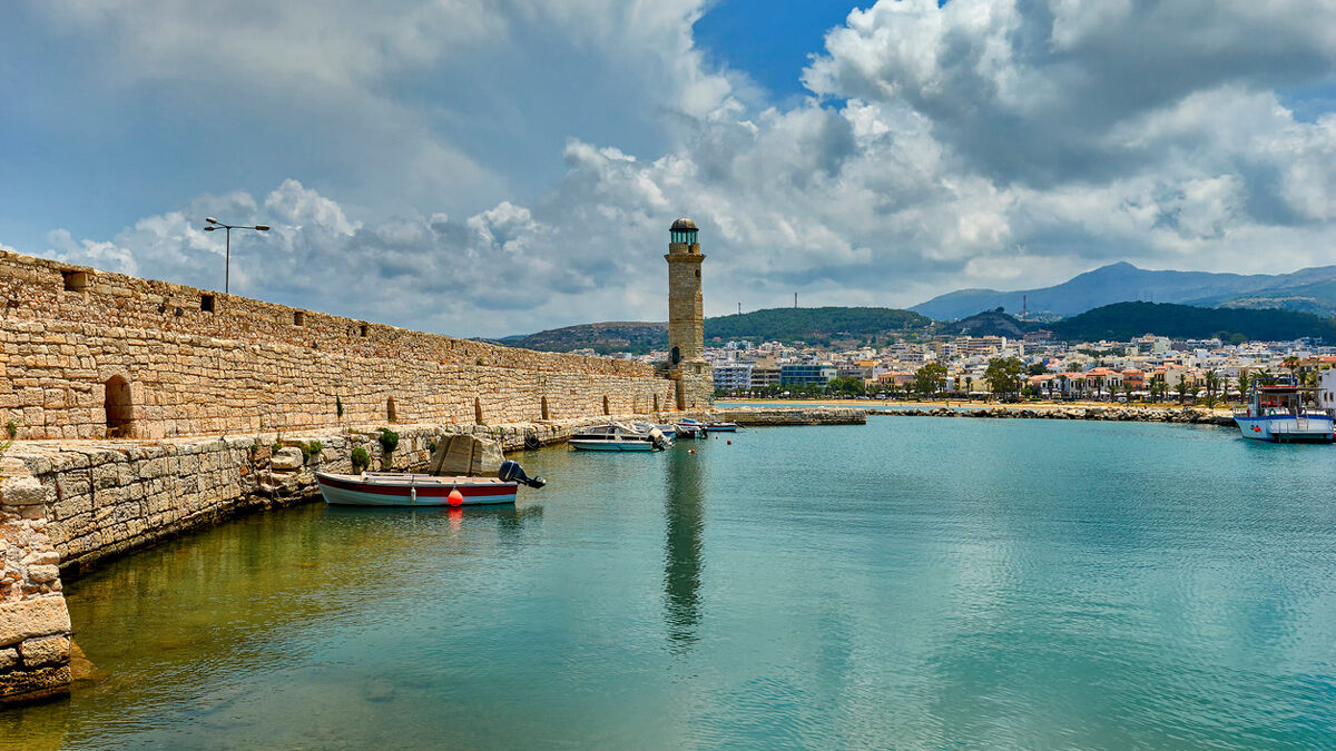 Kreta Hafen und Burg von Rethimnon