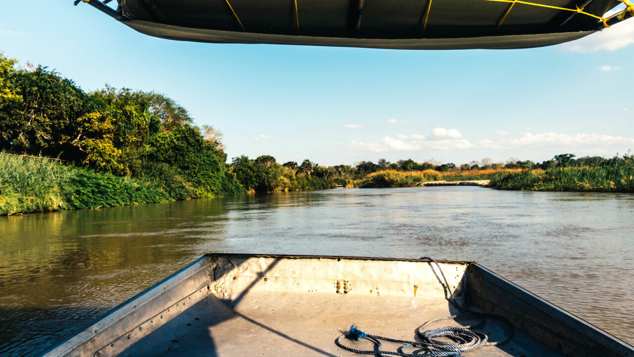 Fluss Rufiji, Nyerere-Nationalpark, Boot