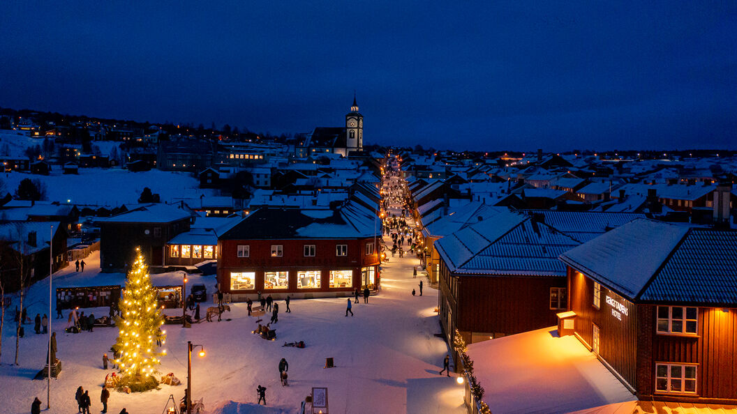 Weihnachten in Røros, Norwegen