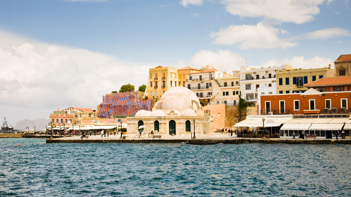 Romantische Kulisse: Der Hafen von Chania