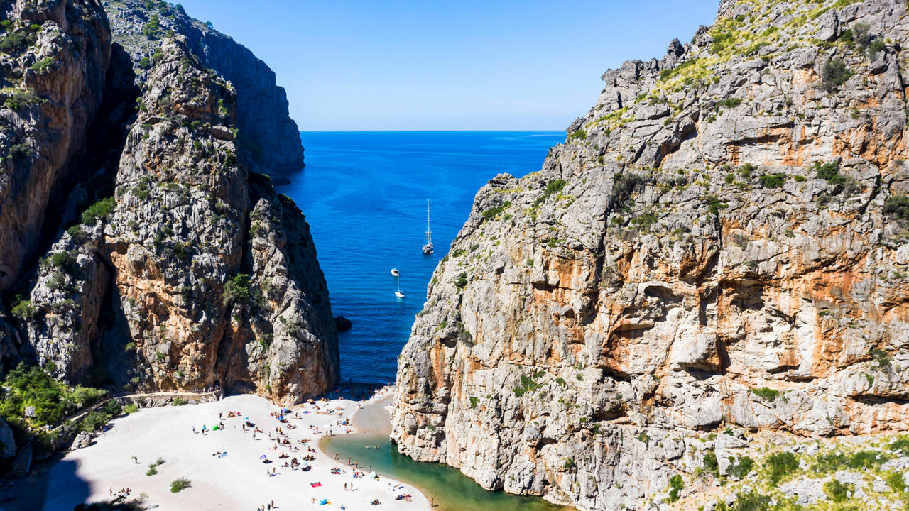 Torrent de Pareis, Bucht von Sa Calobra