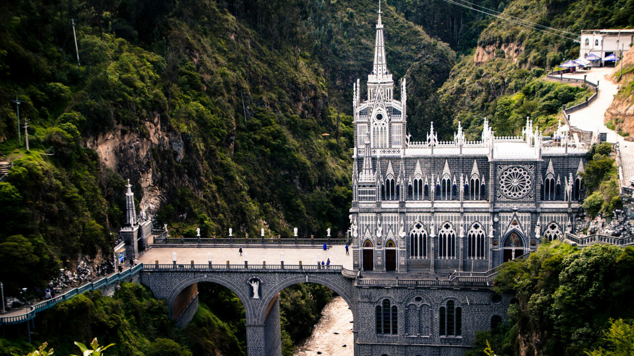 Santuario de Las Lajas im Süden von Kolumbien