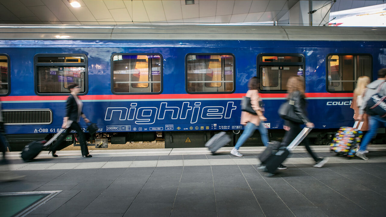 Der ÖBB Nightjet pendelt zwischen Wien und Paris