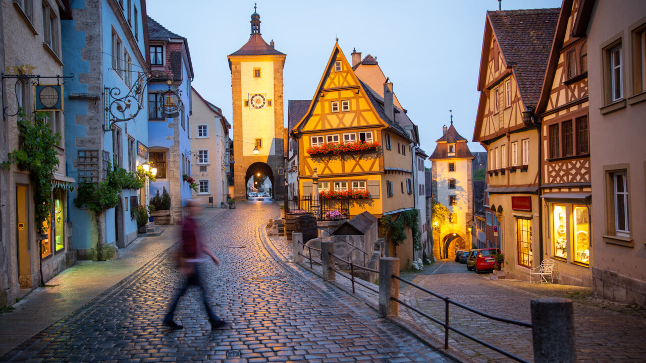 Fachwerkhaus Plönlein in Rothenburg ob der Tauber