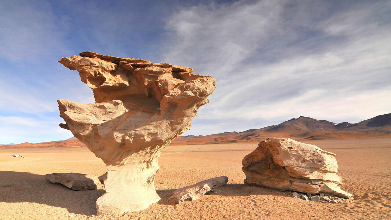 Árbol de Piedra, Fels in der Siloli-Wüste in Bolivien