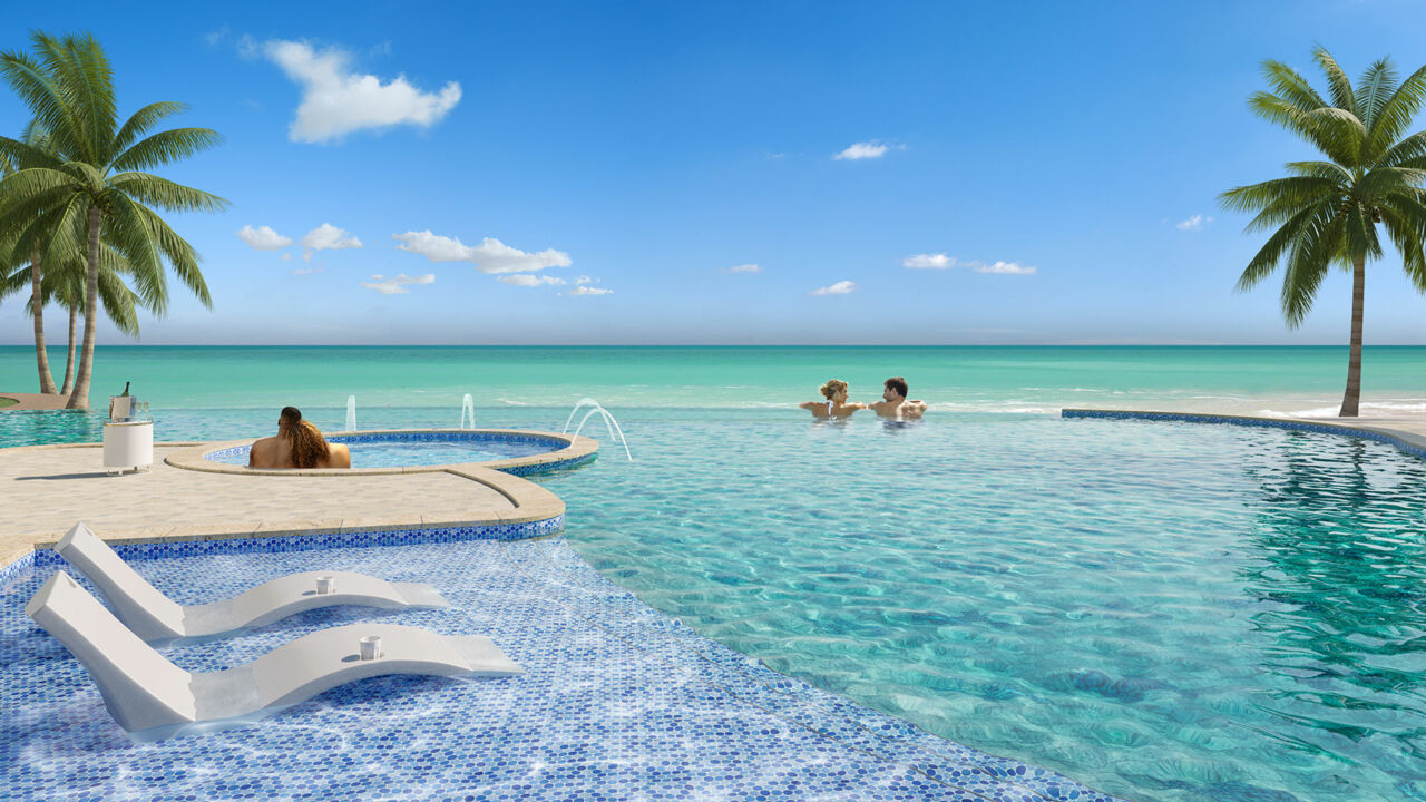 Sandals Dunn's River Resort, Jamaika, Luxus-Pool