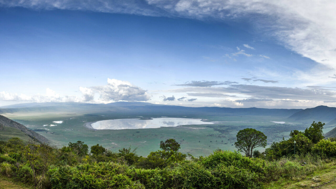 Ngorongorokrater in Tansania