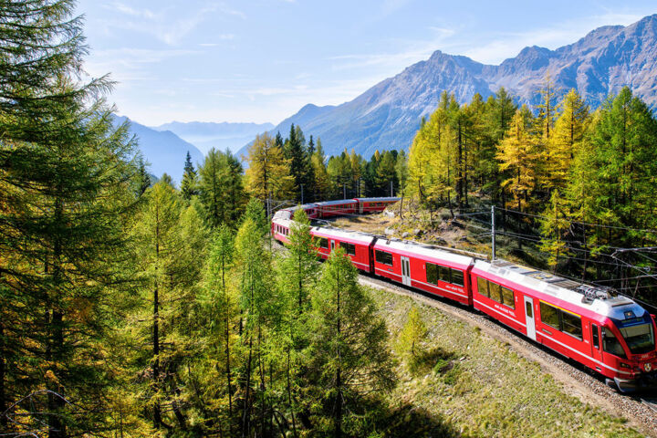 Zugreise Urlaub Schweiz Bernina