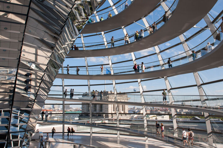 Die Reichstagskuppel in Berlin