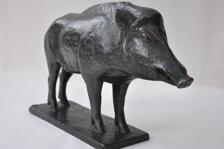 Auguste Trémont: Wildschwein Bronze