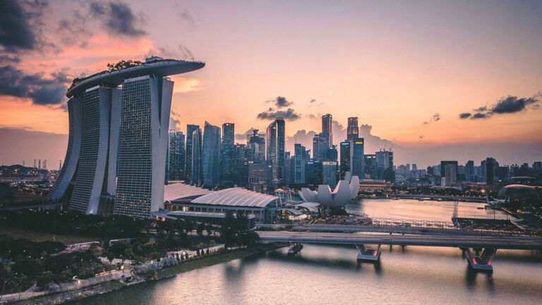 Singapur Skyline Marina Bay Sands
