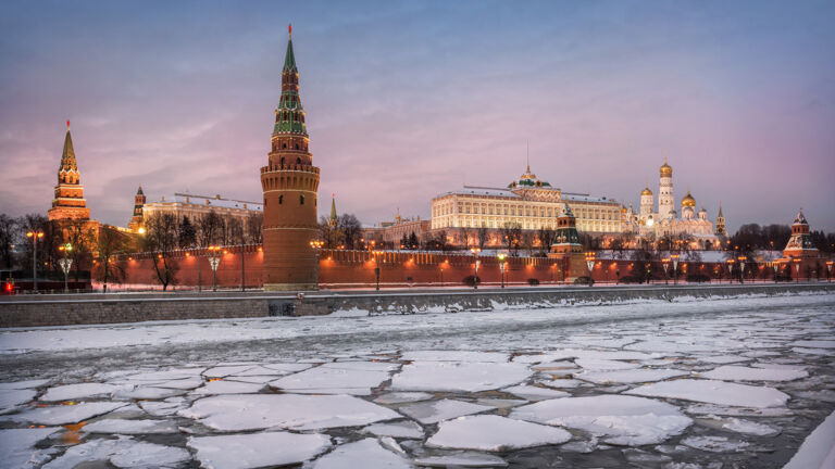 Winterliches Moskau