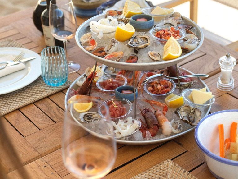 Meeresfrüchte im Coccaro Beach Club