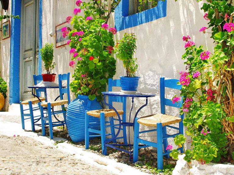 kleine Gasse auf Kos, griechische Inseln
