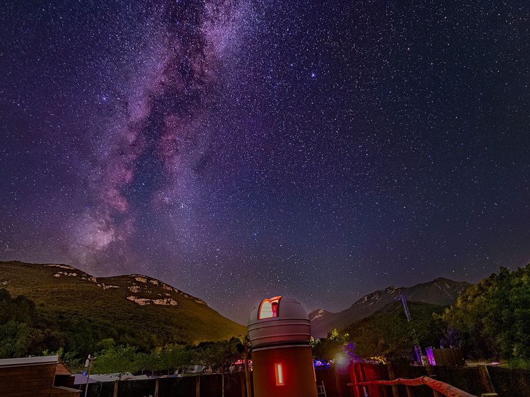 Albanyà Observatorium, Katalonien, Spanien