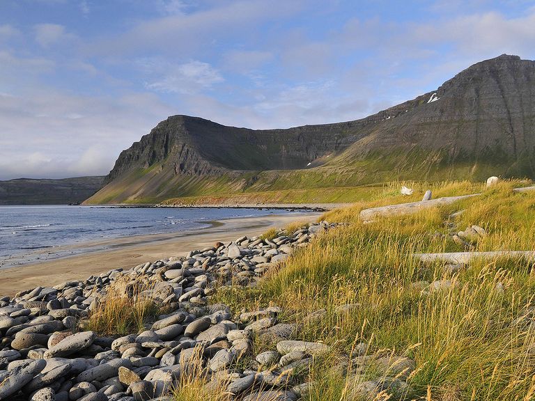 Bucht Haelavik in Hornstrandir, Island