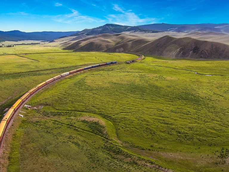 Der Zarengold Sonderzug in der Mongolei Der Zarengold Sonderzug in der Mongolei