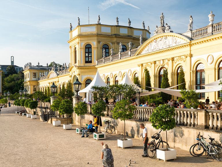 Wunderschön: die Orangerie im hessischen Kassel. Orangerie in Kassel
