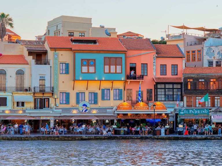 Hafen von Chania, Kreta Hafen von Chania, Kreta