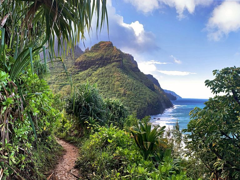 Blick auf die wilde Napali Coast von Kauai Napali Coast auf Kauai, Hawaii