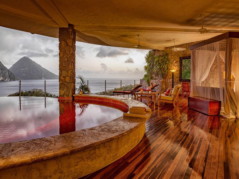 Einmaliger Ausblick: Das Jade Mountain Resort in St. Lucia St. Lucia Jade Mountain Resort