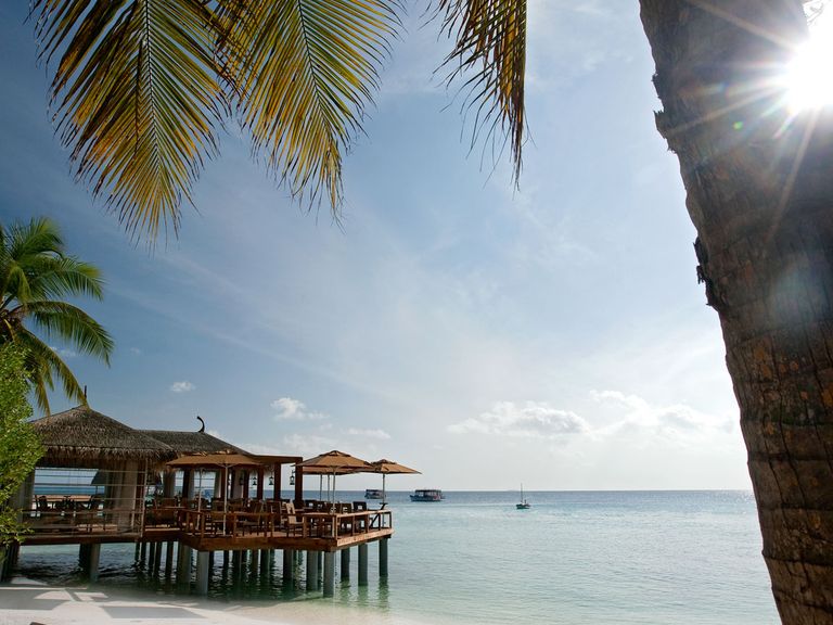 Liegen am Strand, Malediven