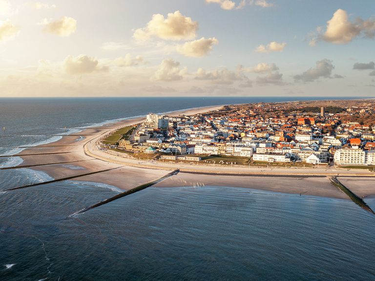 Luftbild vom Westende auf Norderney Norderney aus der Luft