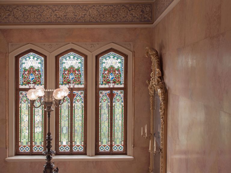 Treppenhaus in der Villa Feltrinelli