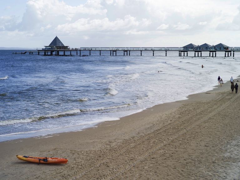 Blick auf die Heringsdorfer Seebrücke auf Usedom