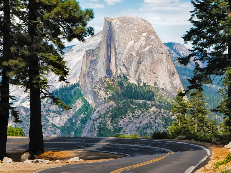 Straße zum Glacier Point, Yosemite Nationalpark Yosemite Nationalpark, Kalifornien