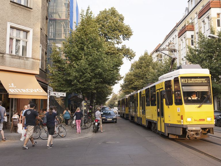 Straßenbahn in Berlin Friedrichshain