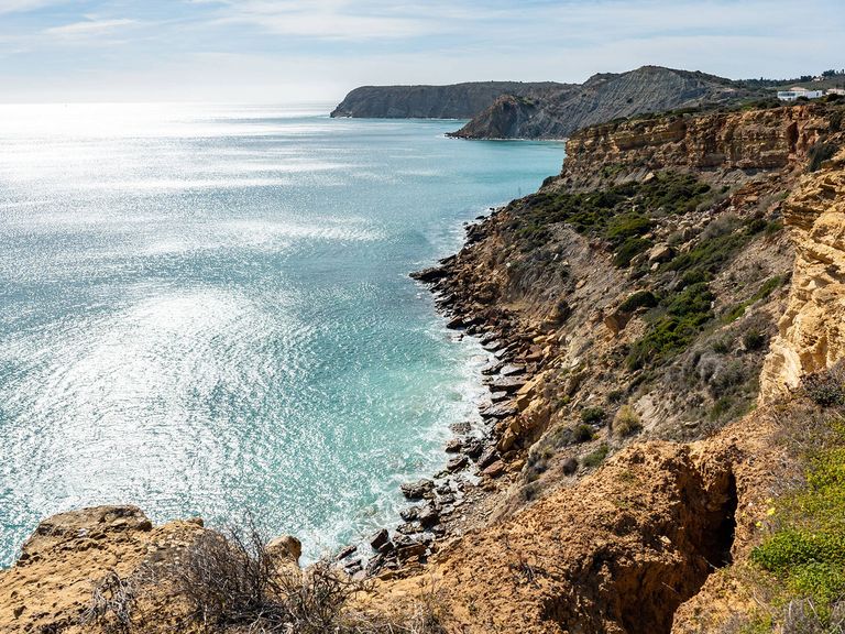 Panoramablick vom Fischerpfad in Portugal aus