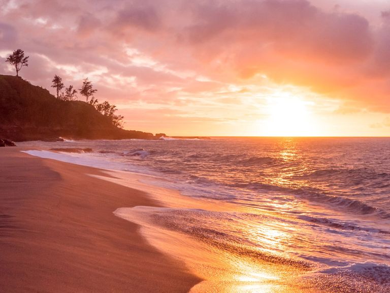 Strand auf Kauai, Hawaii