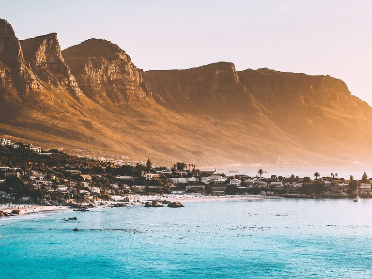 Wunderschön: der Tafelberg in Kapstadt. Tafelberg in Kapstadt