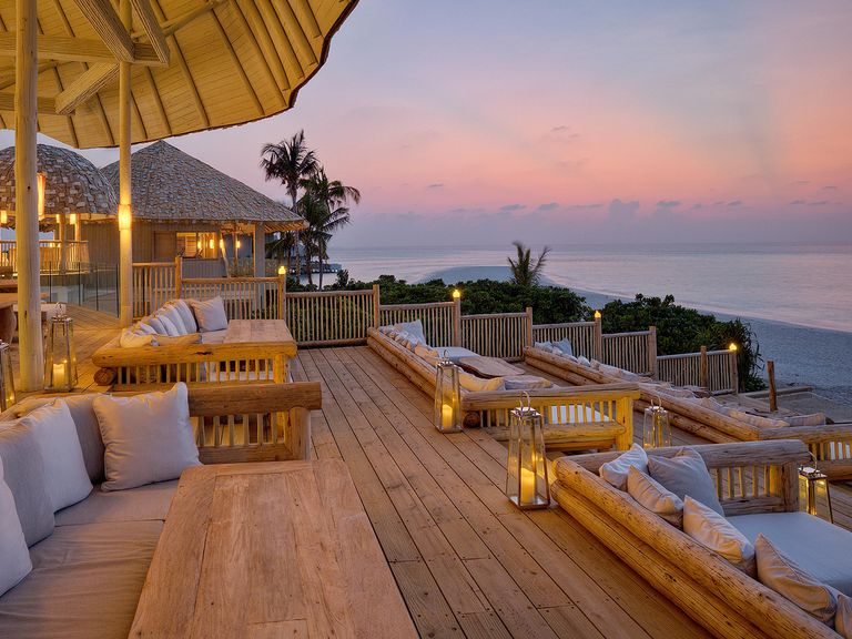 Der „Living Room“ im Soneva Secret auf den Malediven The Living Room im Soneva Secret, Malediven