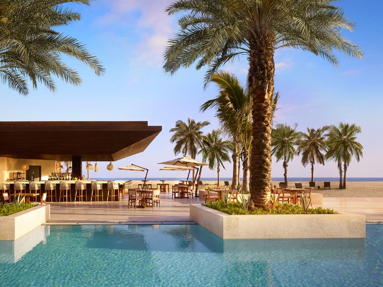 Strandbar mit Ausblick im Nobu Los Cabos Nobu Los Cabos, Mexiko