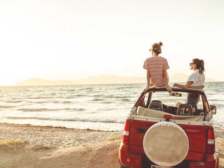 Jeep-Road-Trip am Strand