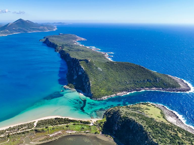 Sphaktiria in der Bucht von Navarino, Messenien