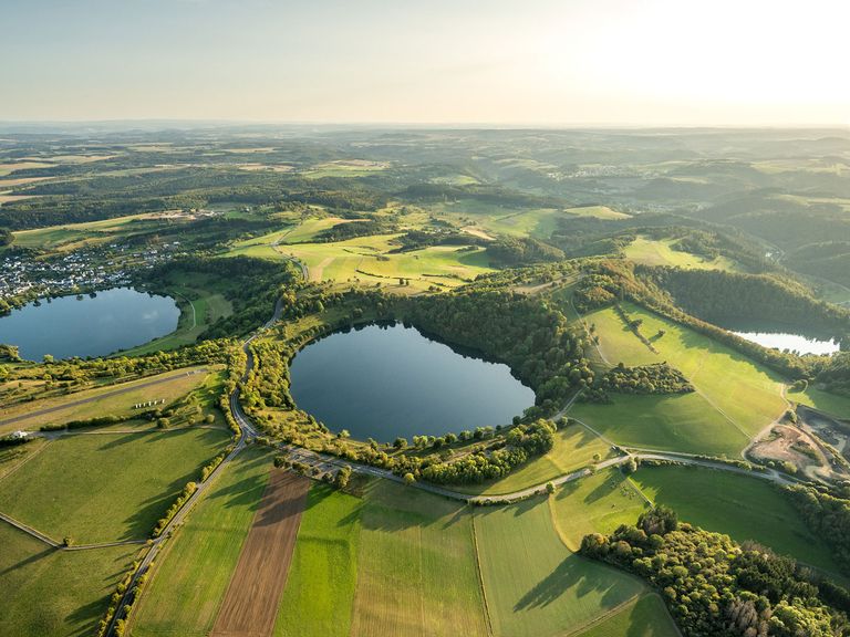 Ultraleichtflug über die Dauner Maare