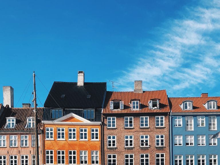 Bunte Häuser am Nyhavn, Kopenhagen 