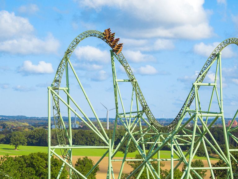 Achterbahn im Hansa-Park Sierksdorf