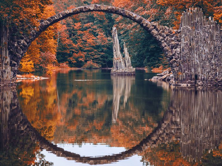 Rakotzbrücke in Kromlau, Sachsen